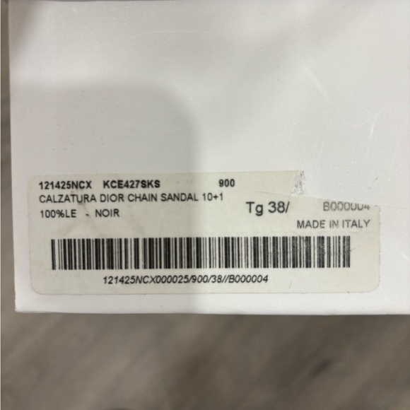 Dior Calzatura black chain sandal size 8.5 - Picture 14 of 16
